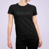 Black classic, comfy Brain-Based Wellness fitted Tee