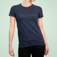 Navy classic, comfy Brain-Based Wellness fitted Tee