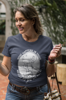 Comfy fitted Navy Tee with white design that displays your nervous system knowledge while raising awareness of the importance of the Vagus nerve.