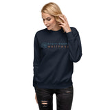 Stay cozy and comfy with a classic, Navy, Brain-Based Wellness Fleece Sweatshirt.